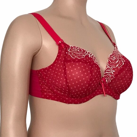 Elomi Betty Underwire Plunge Bra UK 40F US 40G EL8170 - Picture 3 of 15